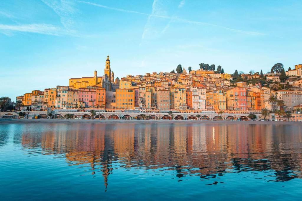 Blu Home 3 Pers Centrale Ac Wifi Menton Exterior photo